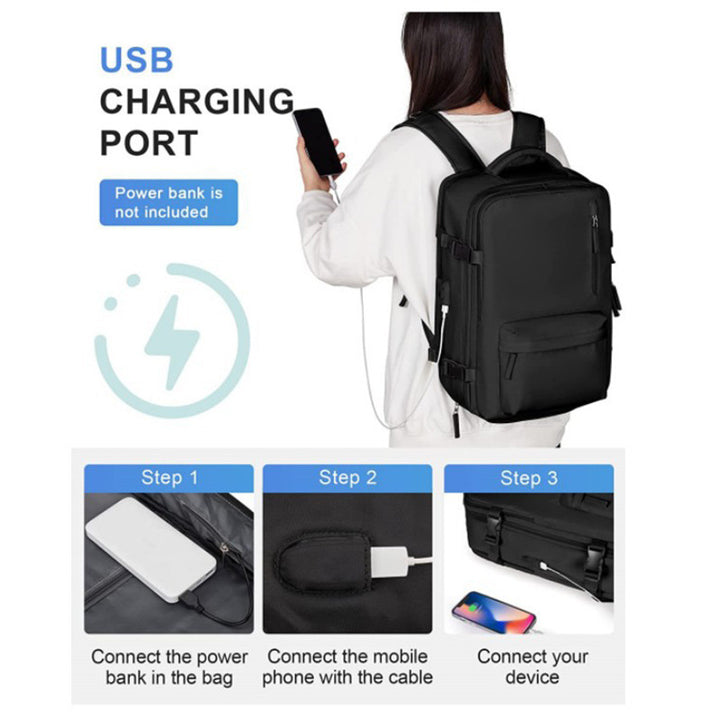 Multifunctional Travel Backpack with Insulated Laptop Compartment Bowlift
