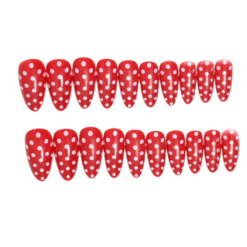 Premium Polka Dot Press-On Nail Set Bowlift