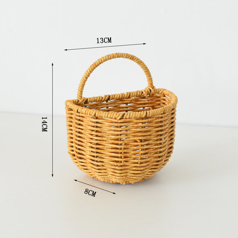 Handwoven willow basket with animal motif Bowlift