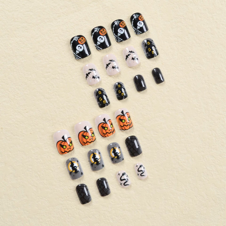 Artificial nail set with Halloween motifs Bowlift