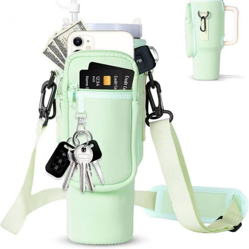 Ladies Multifunctional Phone Bag with Drink Holder Bowlift