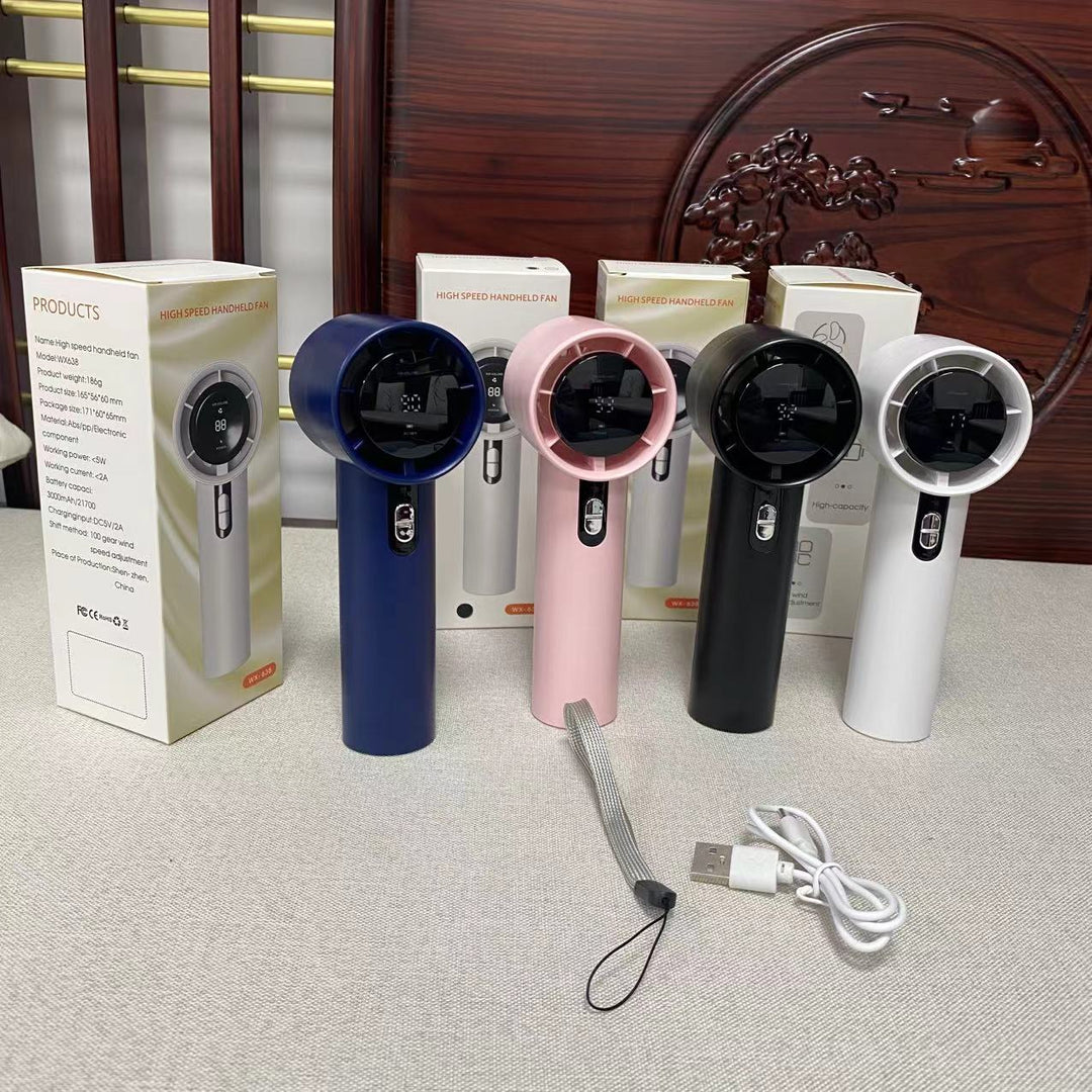 Unisex Portable Rechargeable Fan Bowlift