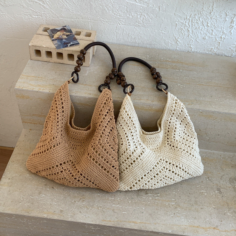 Handmade chunky knit bag Bowlift