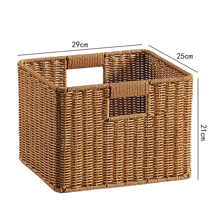 Handcrafted Wicker Storage Tray Bowlift