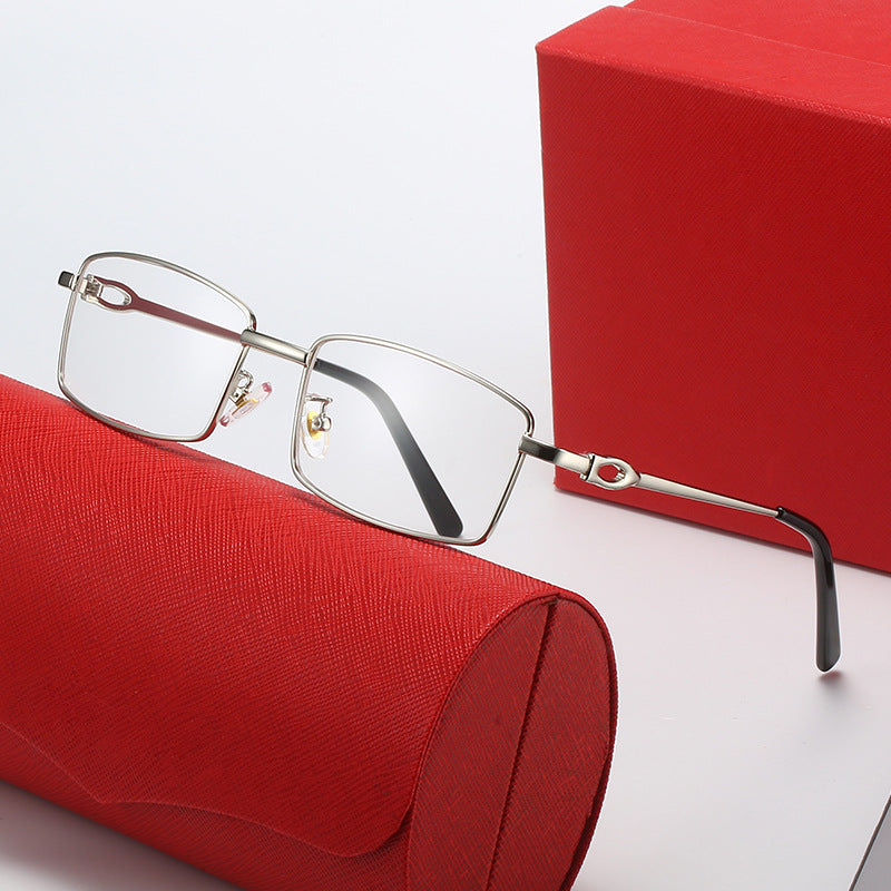 Women's elegant half-frame glasses with fine metal frame Bowlift