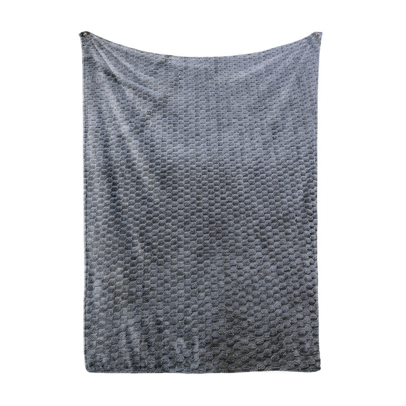 Ladies Cozy Microfiber Quick Change Blanket in Modern Checkered Pattern Bowlift