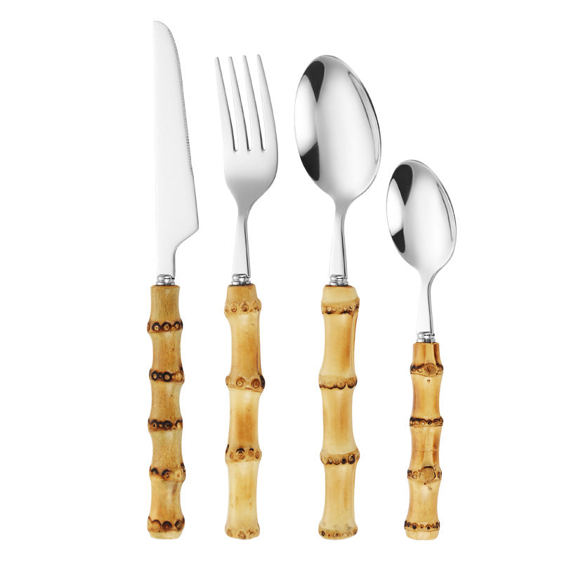 Bamboo Handle Salad Fork Bowlift
