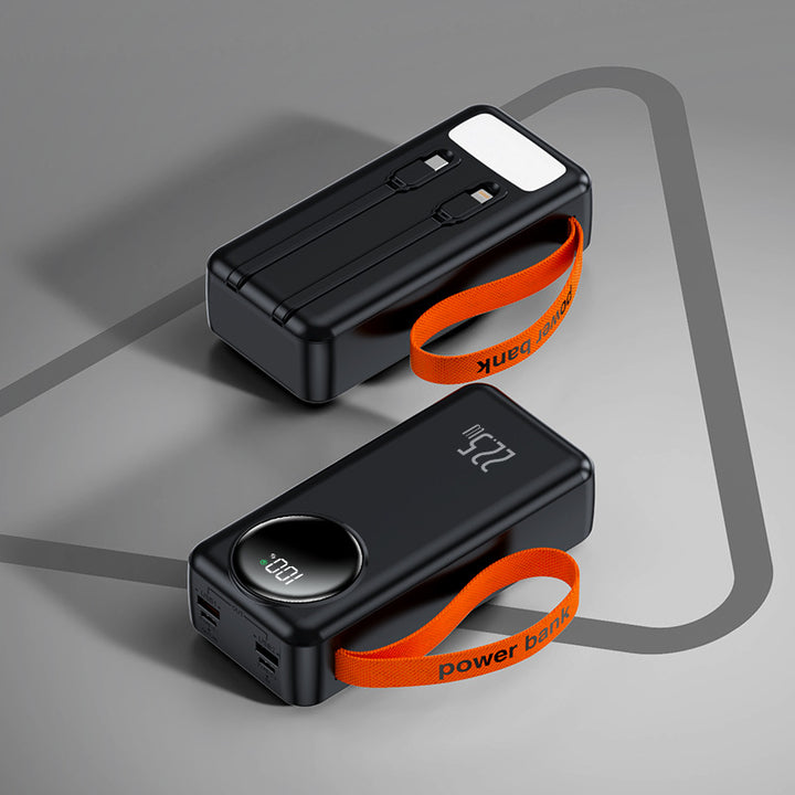 Portable power bank with intelligent dual USB fast charging Bowlift