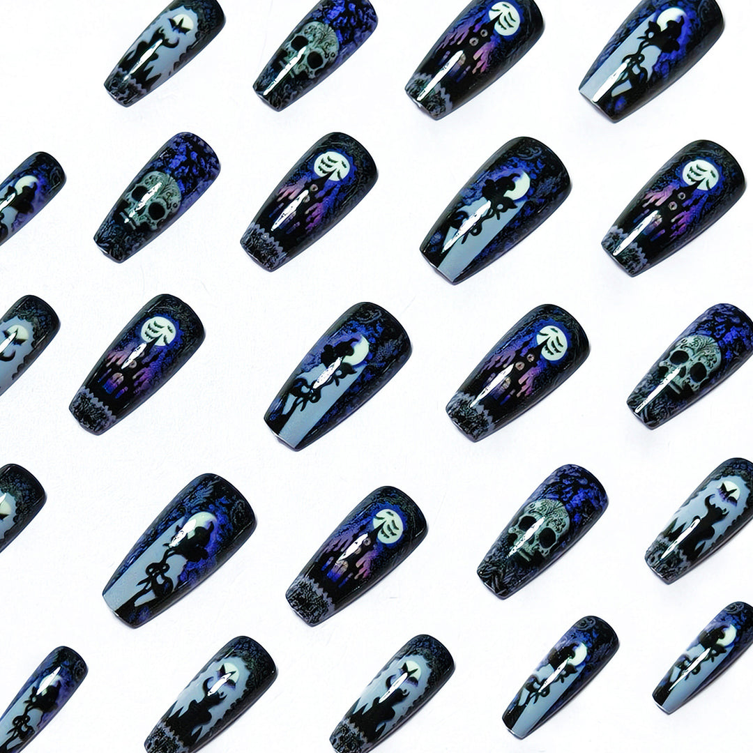 Gothic Themed Nail Art Bowlift