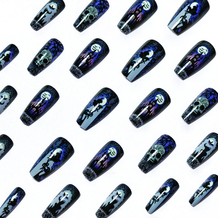 Gothic Themed Nail Art Bowlift