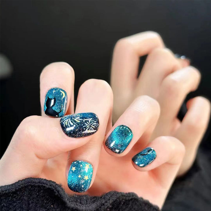 Ombre Press-On Nails with Glossy Finish Bowlift