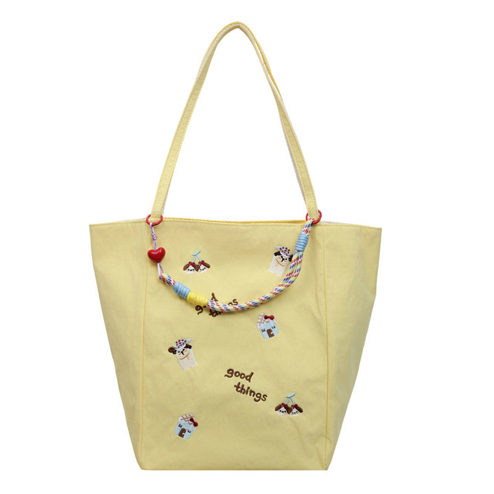 Embroidered Casual Tote Bowlift