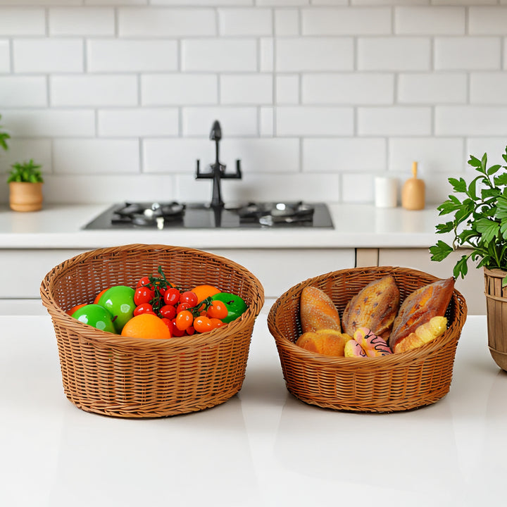 Ladies oval basket made of high-quality willow material Bowlift