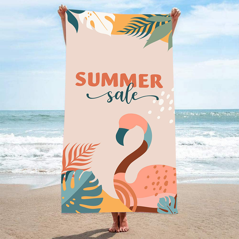 Ladies beach towel with maritime stripe pattern Bowlift