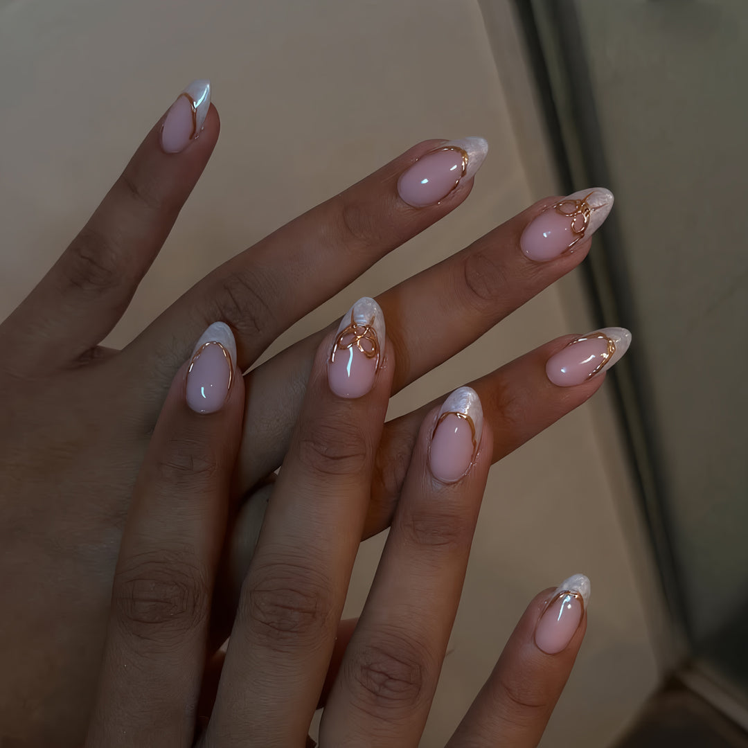 Premium Elegant French Tip Press-On Nails