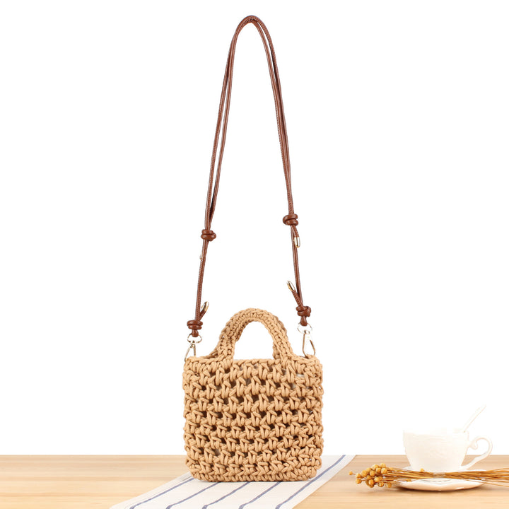 Handbag in Modern Macrame Design Bowlift