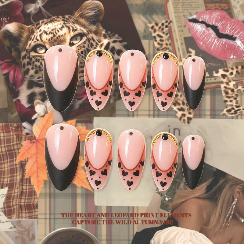 Unique Elegant Press-On Nail Tips Set Bowlift