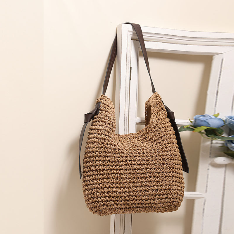 Fashionable Handmade Shoulder Bag Made of Natural Material Bowlift