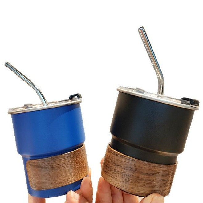 Ladies stylish stainless steel drinking cups with wood application Bowlift