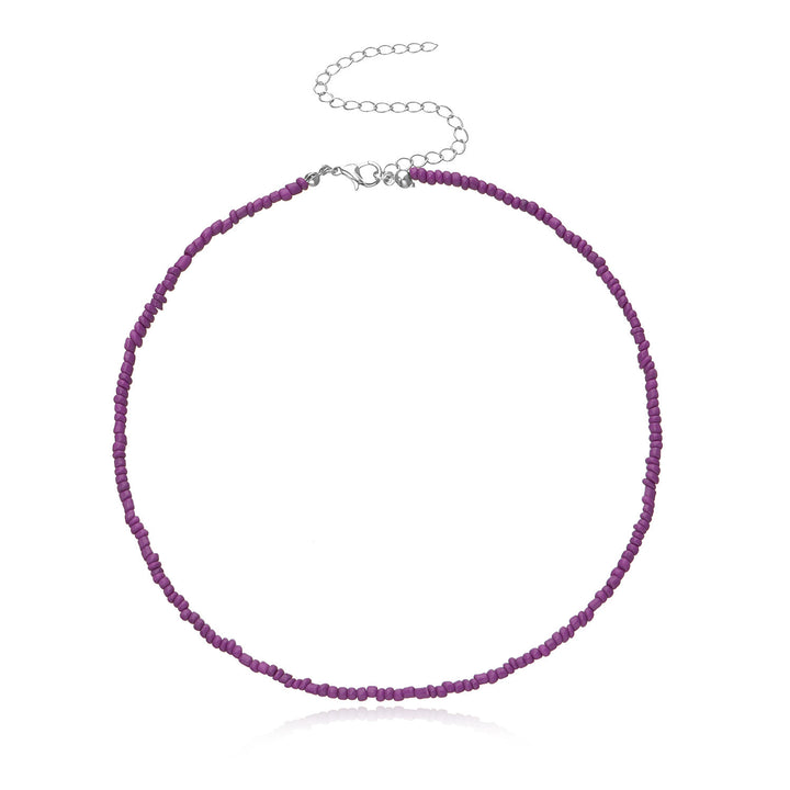 Colorful Beaded Choker Necklace Bowlift