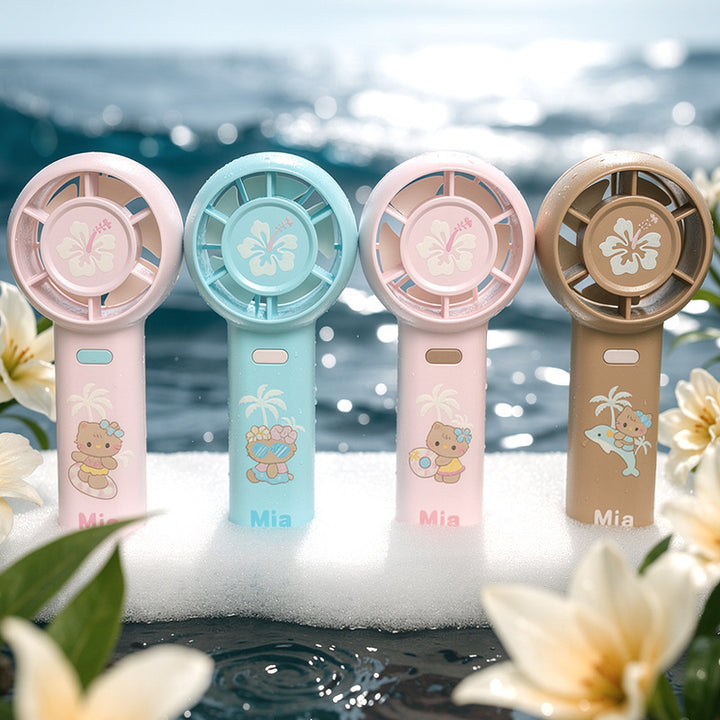 Portable Cute Themed Handheld Fan Bowlift