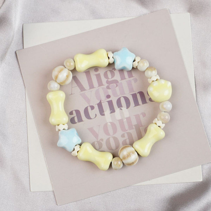 Heart-Shaped Beaded Bracelet Bowlift