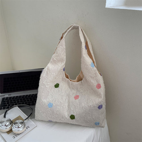 Embroidered Canvas Tote Bag Bowlift