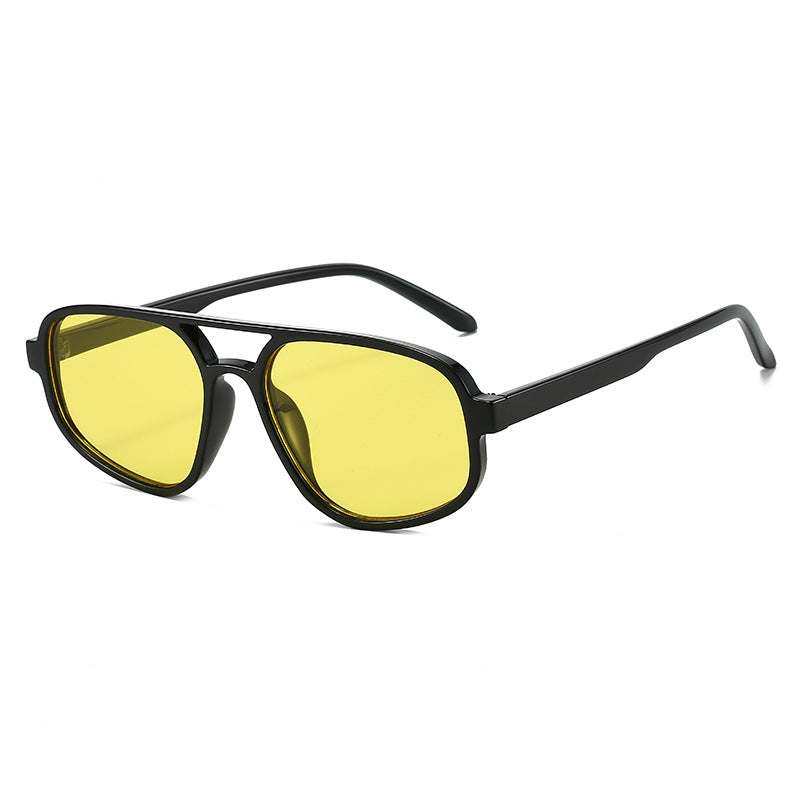 Women's fashionable sunglasses with wide frame and UV protection Bowlift
