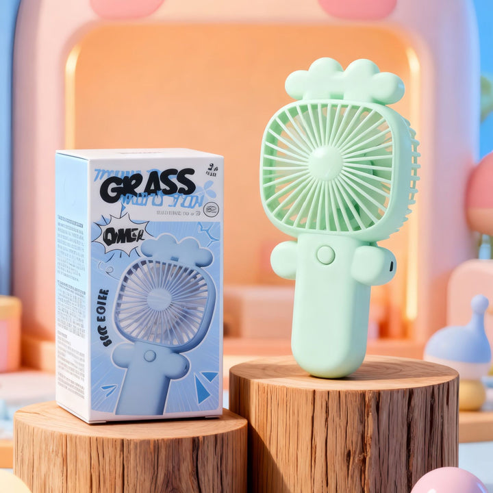 Ladies portable handheld fan in playful design Bowlift