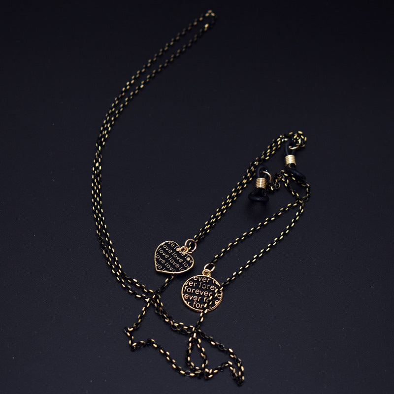 Elegant Heart Pendant Eyewear Chain Bowlift