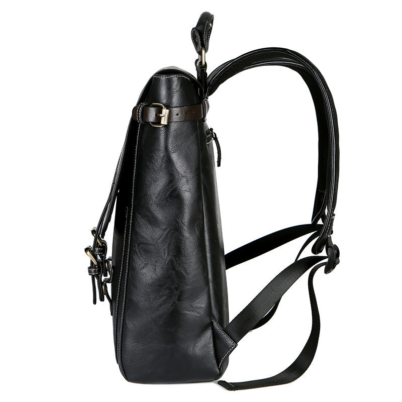 Elegant Laptop Backpack with High-Quality Synthetic Leather Coating Bowlift