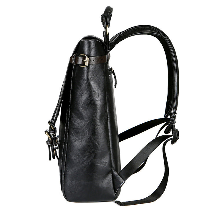 Elegant Laptop Backpack with High-Quality Synthetic Leather Coating Bowlift