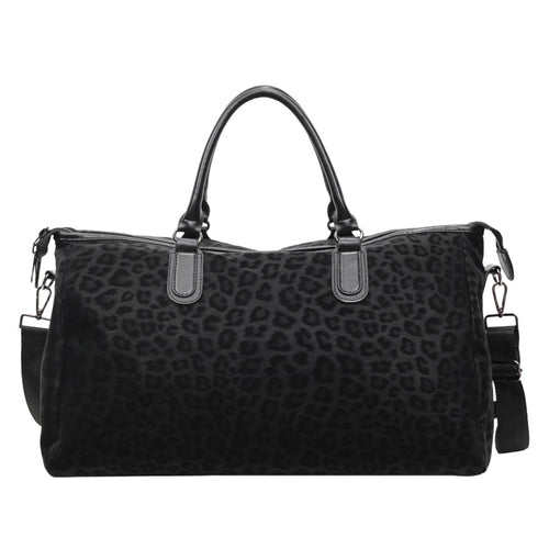 Stylish Leopard Print Travel Duffel Bag