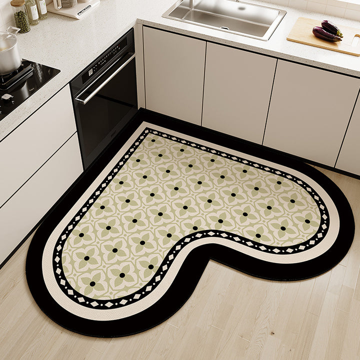 Heart-Shaped Kitchen Comfort Mat