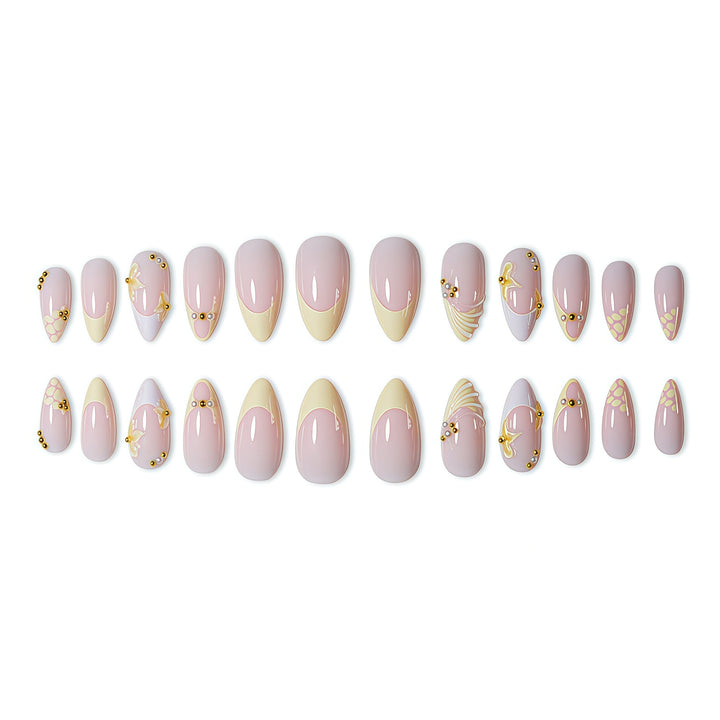 Elegant 3D Floral Nail Art Extensions Bowlift