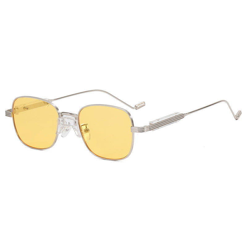 Fashionable Retro Sunglasses with Square Frame Bowlift