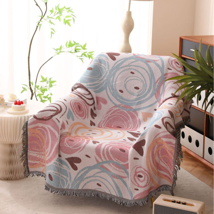 Decorative Floral Throw Blanket