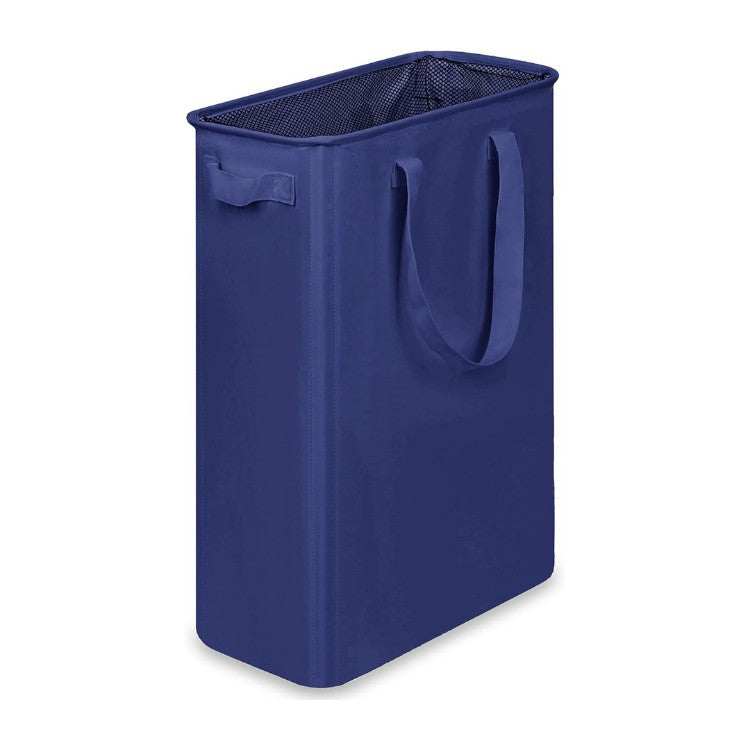 Foldable laundry basket with wheels and practical lid Bowlift