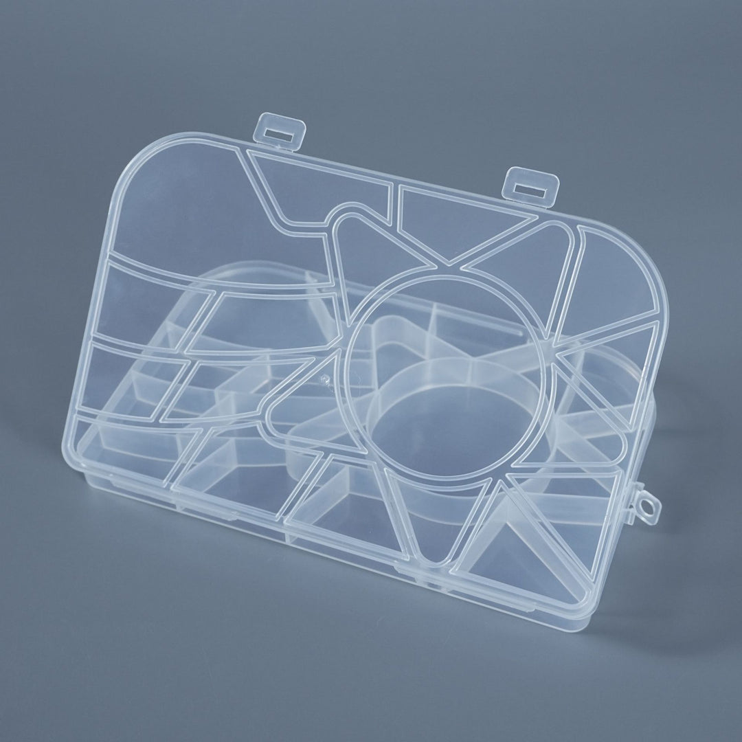 Clear Multi-Section Craft Organizing Box Bowlift