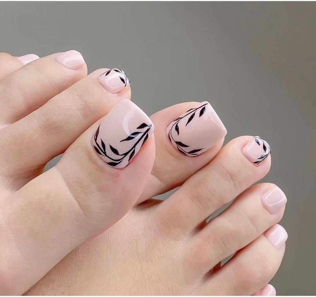 Artistic Toenail Design with Divine Butterfly Design Bowlift