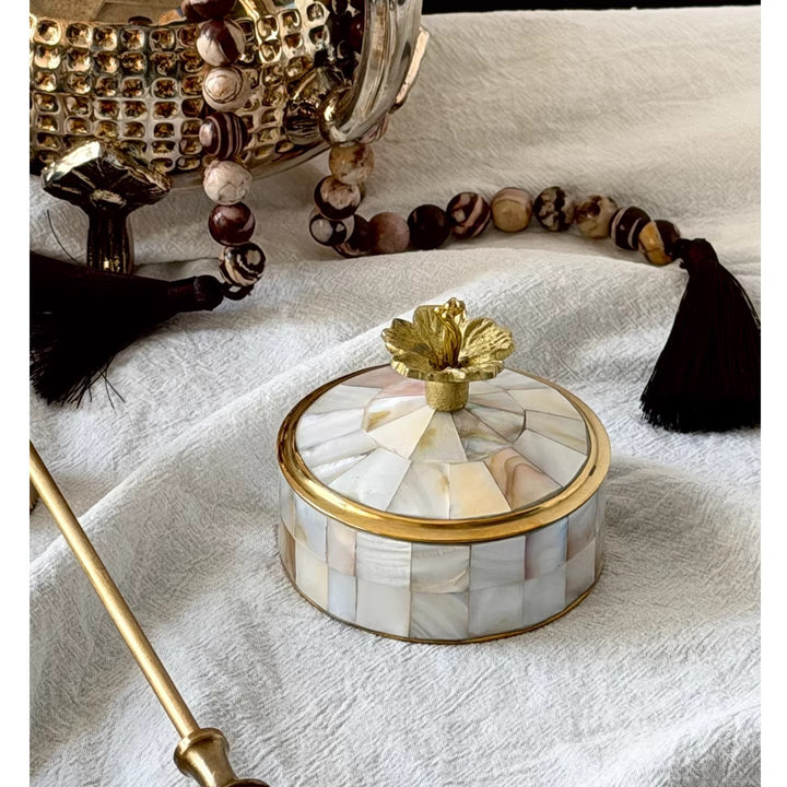 Decorative Mother of Pearl Jewelry Box