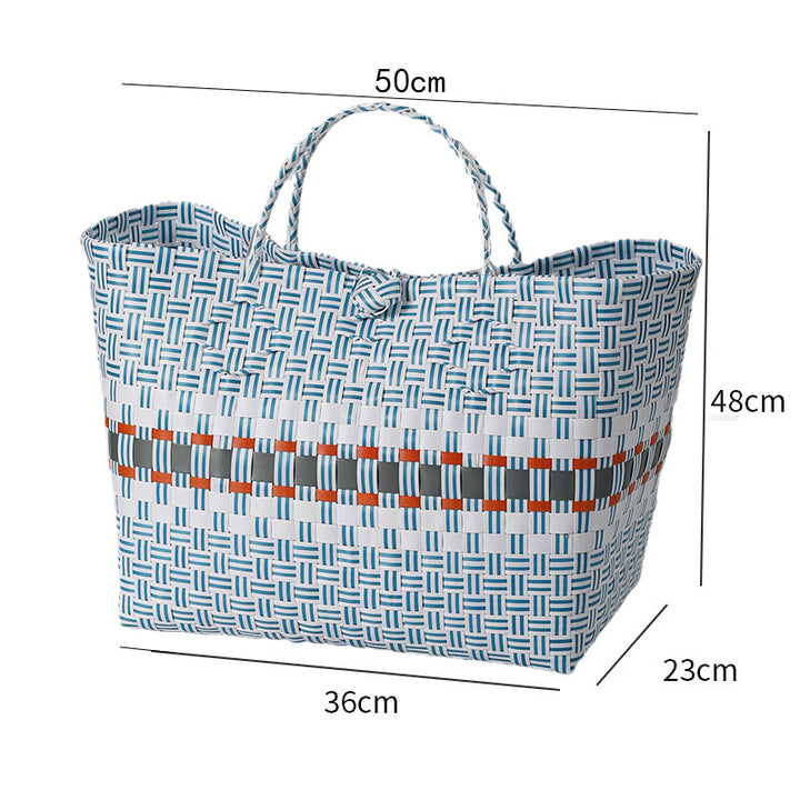 Large Capacity Woven Shopping Tote Bowlift