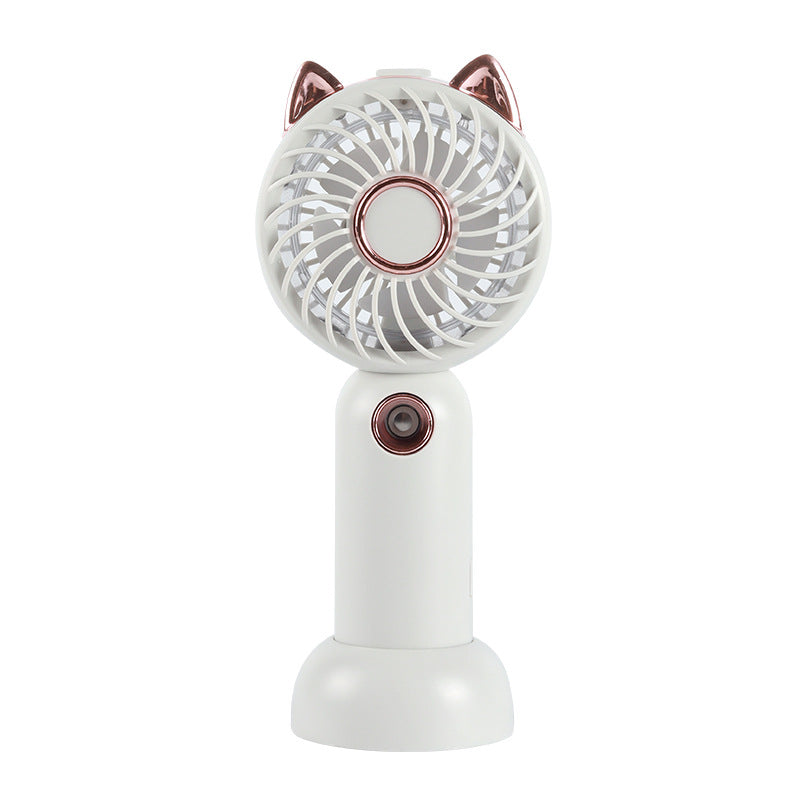 Ladies Mini USB Hand Fan with Cat Ears Bowlift