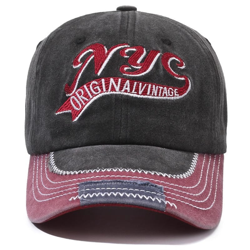 Men's Embroidered Vintage Cap Bowlift