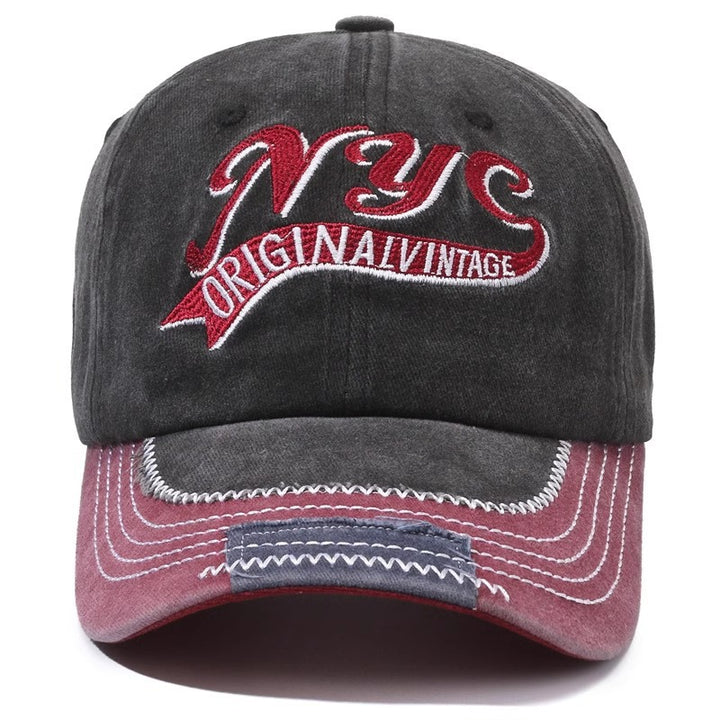 Men's Embroidered Vintage Cap Bowlift