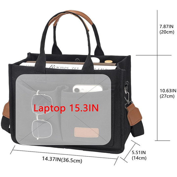 Women Multifunctional Briefcase with Compartments Bowlift