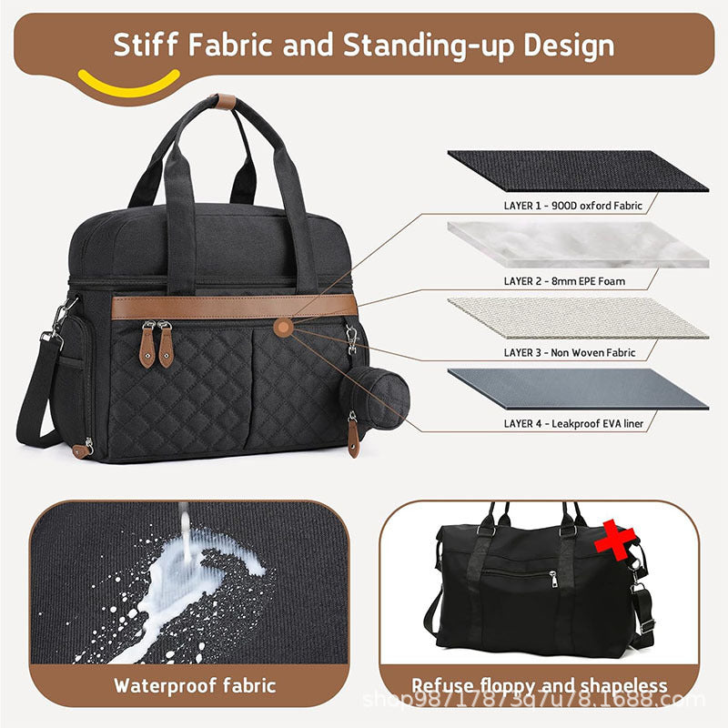 Versatile Quilted Travel Utility Bag Bowlift