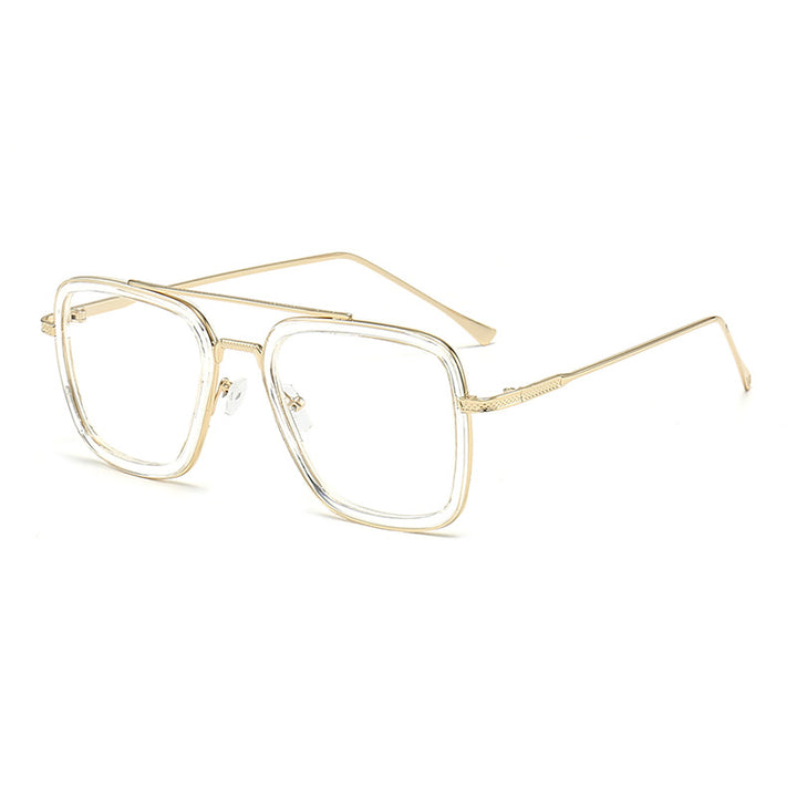 Women's fashionable square sunglasses with glamorous metal frame Bowlift