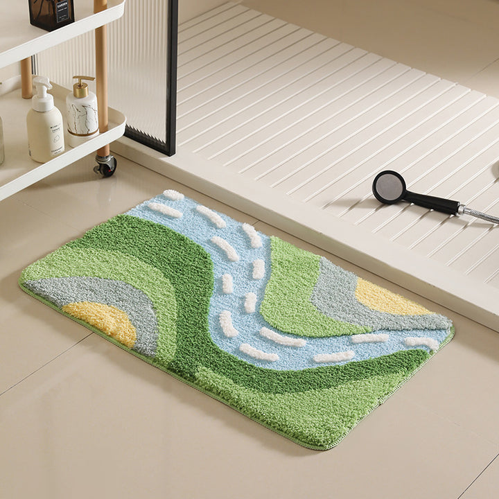 Coastal-Inspired Plush Bath Mat