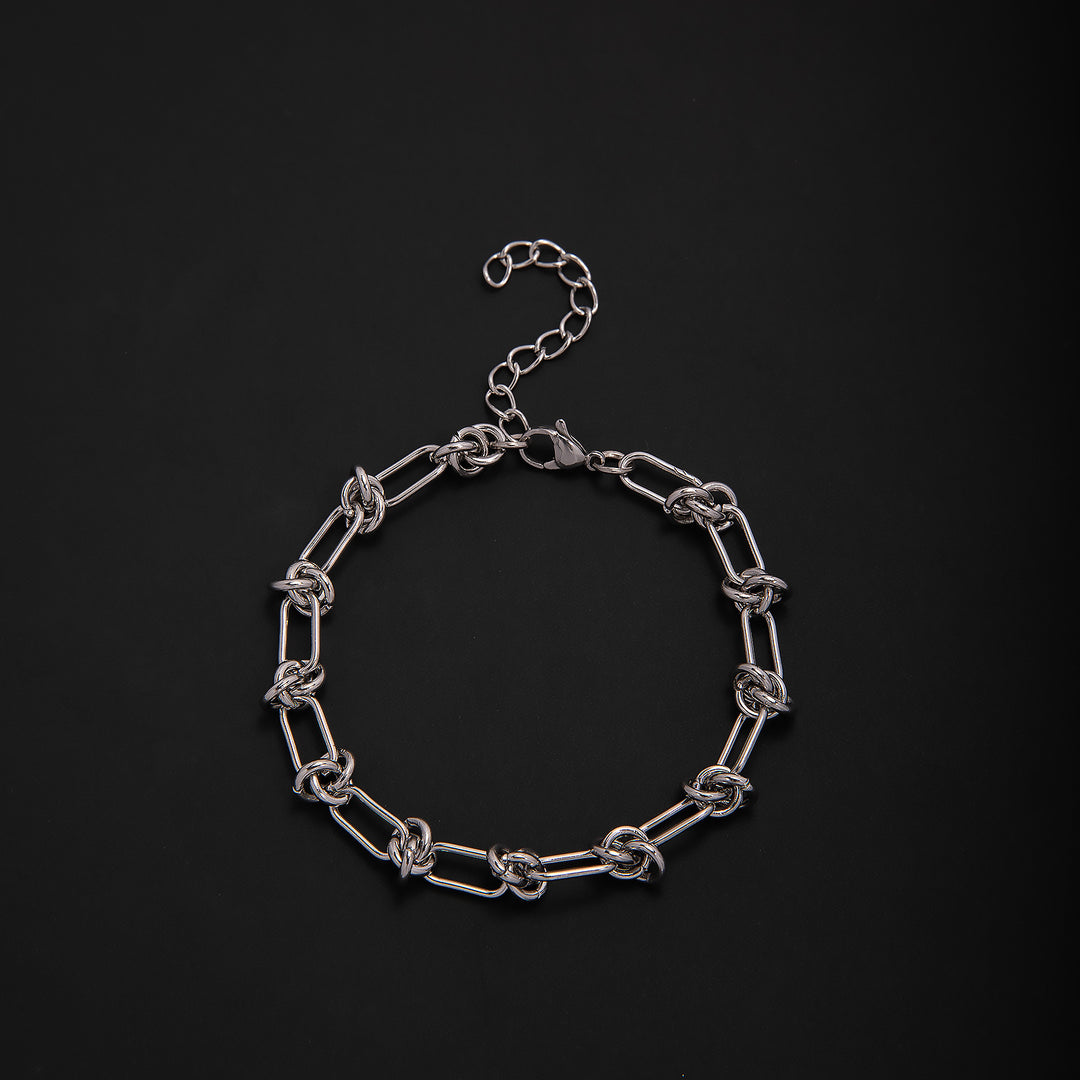 Elegant Geometric Link Bracelet Bowlift